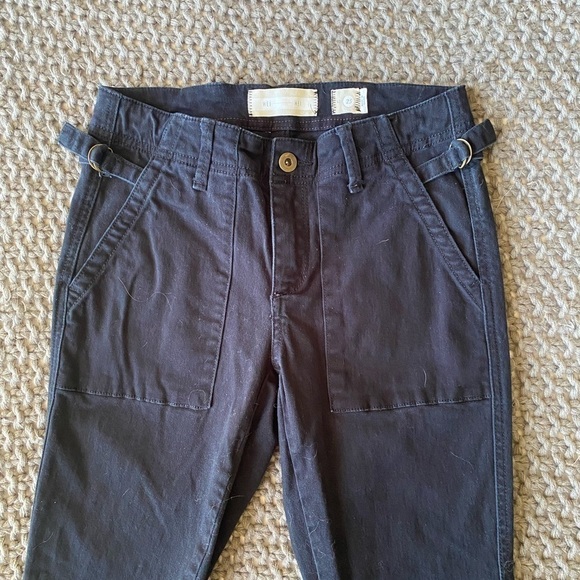 Anthropologie Hei Hei Black Slim Utility Cargo Pants in Sz 25 - Picture 4 of 6